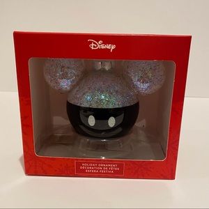 2021 Hallmark Disney Mouse Glass Ornament -New in Box
